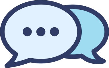  İleti yorum vektörü, illüstrasyon