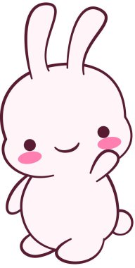 Maskot duygularının modern grafik çizimi.