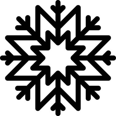 Boşluk vektör resmini Noel kar tanesi simgesi ile kopyala