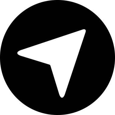 konum düz simge, vektör illüstrasyon