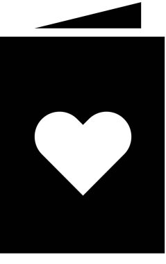 Sevgililer günü kalp simgesi, minimalist vektör illüstrasyonu