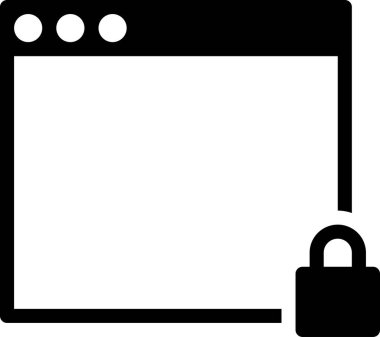 kilit simgesi, vektör illüstrasyonu