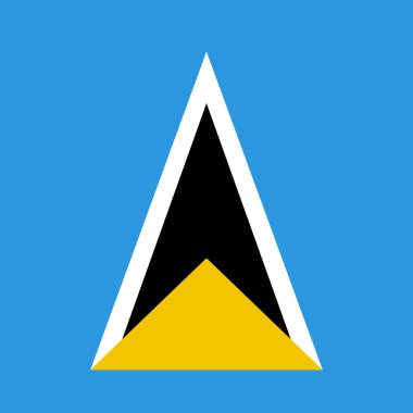 Saint Lucia bayrağı, dünya bayrağı geçmişi