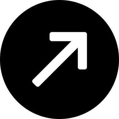 Beyaz arkaplanda izole edilmiş ok yönü, vektör illüstrasyonu