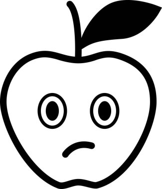 beyaz arkaplanda izole edilmiş harika yüz, vektör illüstrasyonu