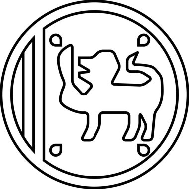 Sri-Lanka vektör illüstrasyonunun bayrağı