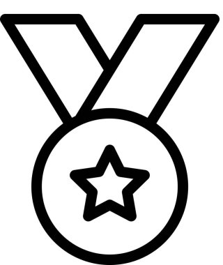 Ödül amblemi simgesi. vektör illüstrasyonu