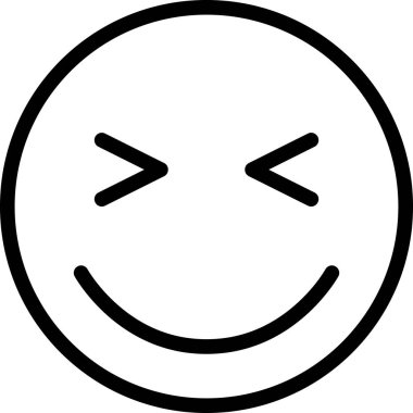 Yüz ifadesi duygu simgesi vektörü, gülen yüz avatarı 