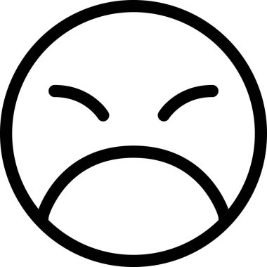 Maskot duygularının modern grafik çizimi hüzünlü simge