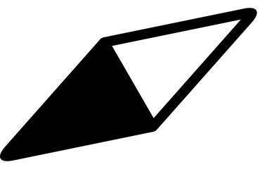 Beyaz arkaplanda izole edilmiş ok yönü, vektör illüstrasyonu