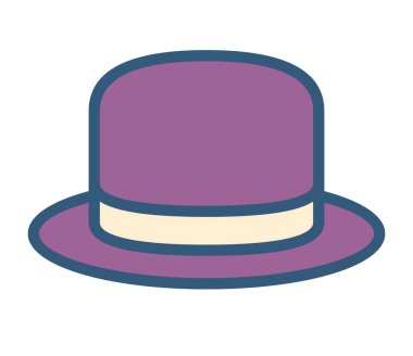 şık şapka vektör ilüstrasyonu 