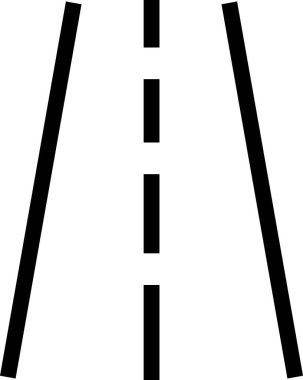 otoyol yüzeyi, minimalist vektör illüstrasyonu