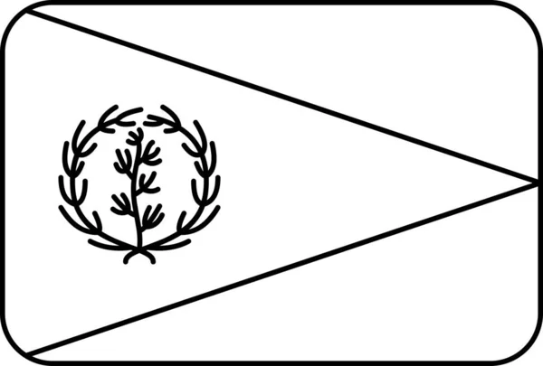 Flaga Erytrei Płaska Ikona Ilustracja Wektora — Wektor stockowy