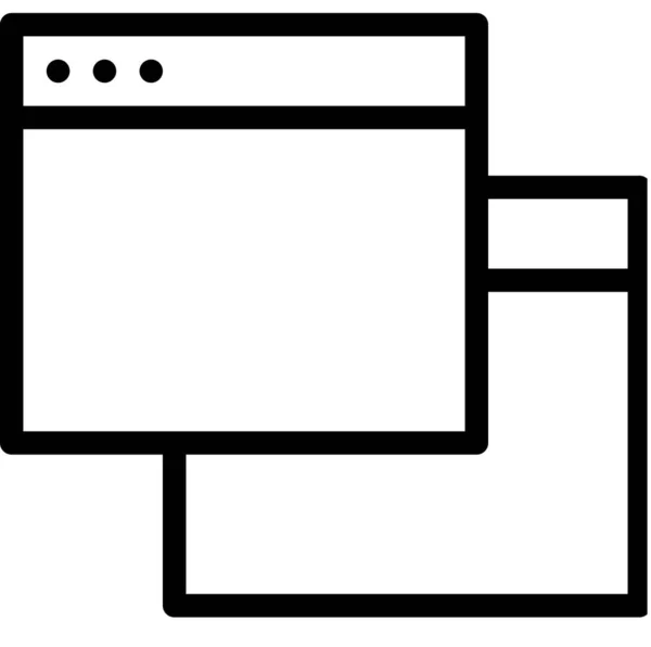 Window Web Vector Illustration Background — Stock Vector