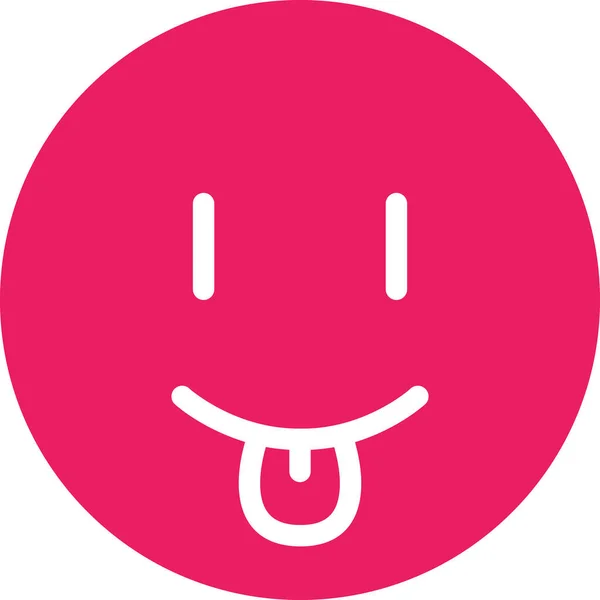 Sorriso Rosto Avatar Emoticon Vetor Ilustração —  Vetores de Stock