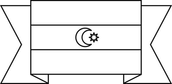 Векторная Иллюстрация Флага Азербайджана — стоковый вектор