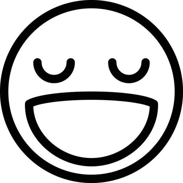 Ícone Gráfico Moderno Vetor Ilustração Emoção Mascote Ícone Feliz —  Vetores de Stock