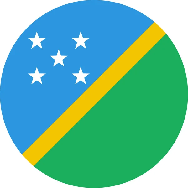 Vlag Van Salomonseilanden Vector Illustratie — Stockvector