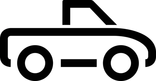 Auto Flaches Symbol Vektor Illustration — Stockvektor