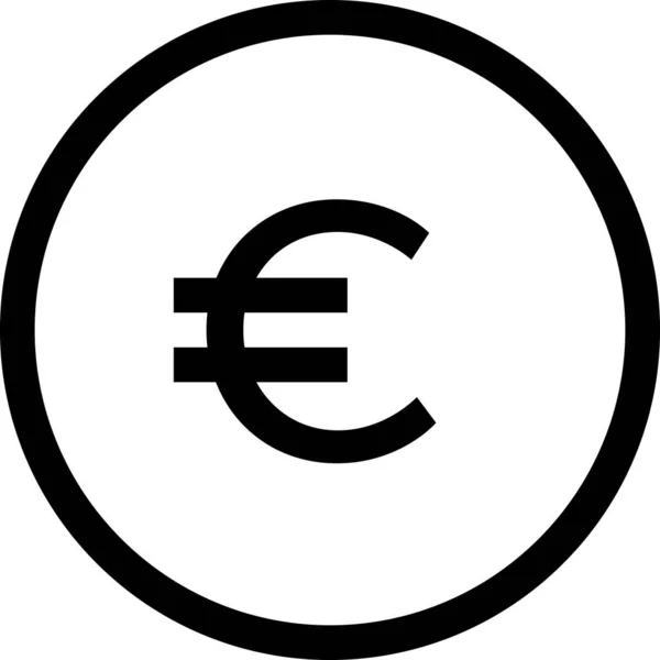 Euro Web Vector Ilustración Fondo — Vector de stock