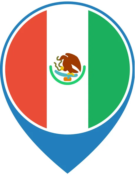 メキシコの国旗世界の国旗の概念背景 — ストックベクタ