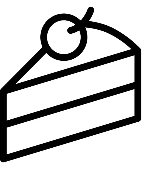 Köstliche Süße Kuchen Symbol Vektorillustration — Stockvektor