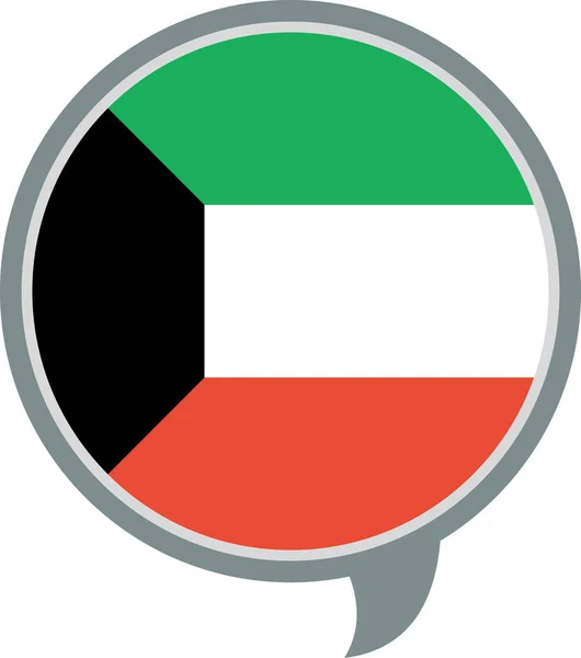 Кувейт Простой Стильный Дизайн — стоковый вектор