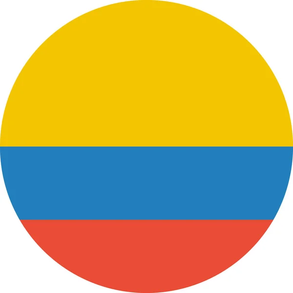 Colombia Flagga Vektor Illustration — Stock vektor