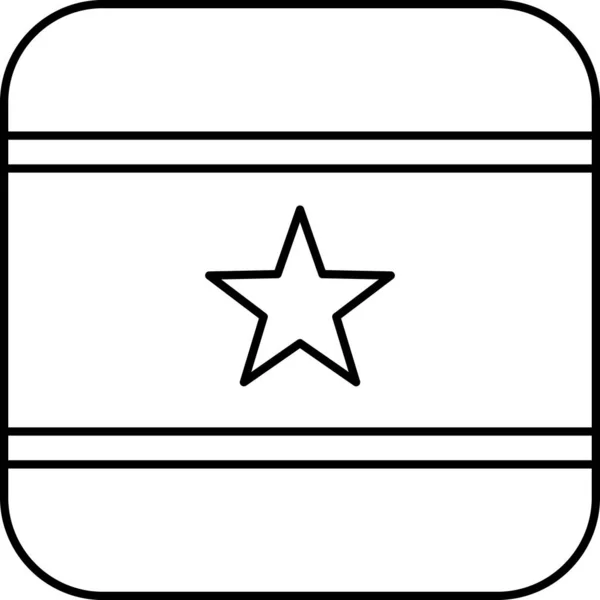 スリナムの旗ベクトルイラスト — ストックベクタ