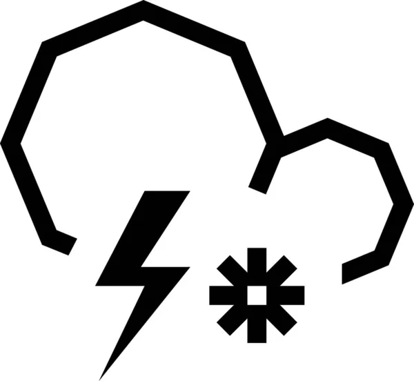 Tormenta Nieve Neutral Ilustración Vectorial Minimalista — Vector de stock