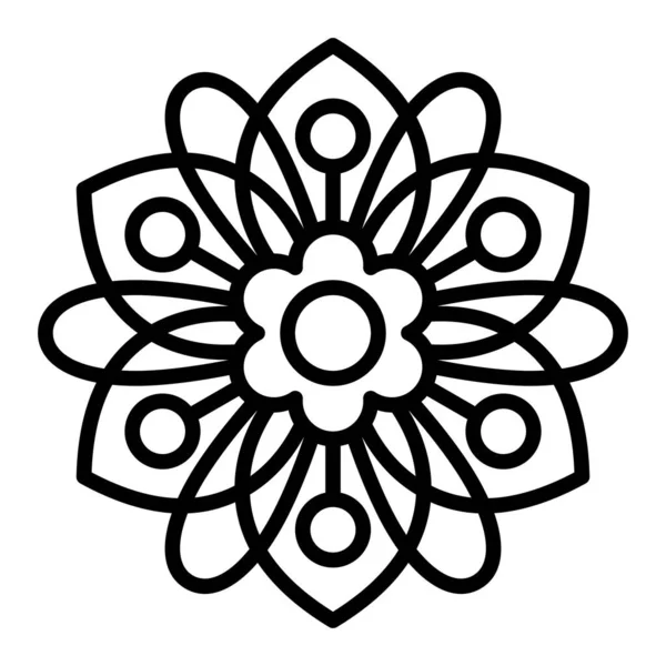 Çiçek mandala vektör çizimi 