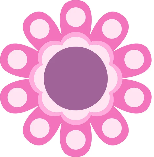 Рожевий Фіолетовий Векторні Ілюстрації Квіткового Орнаменту Квіткове Мистецтво — стоковий вектор