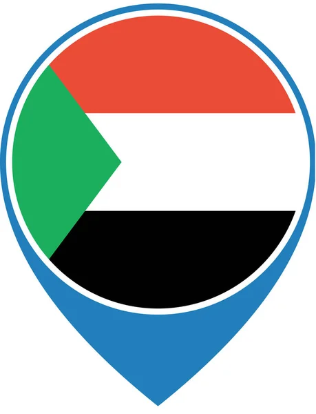 Bandeira Sudão Ilustração Vetorial — Vetor de Stock