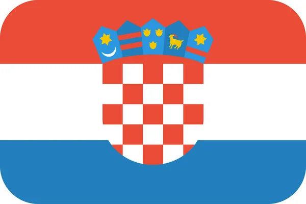 Flaga Chorwacji Wektor Ilustracji — Wektor stockowy