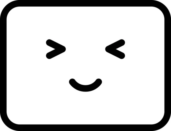 Výraz Face Emoticon Vector Happy Face Avatar — Stockový vektor