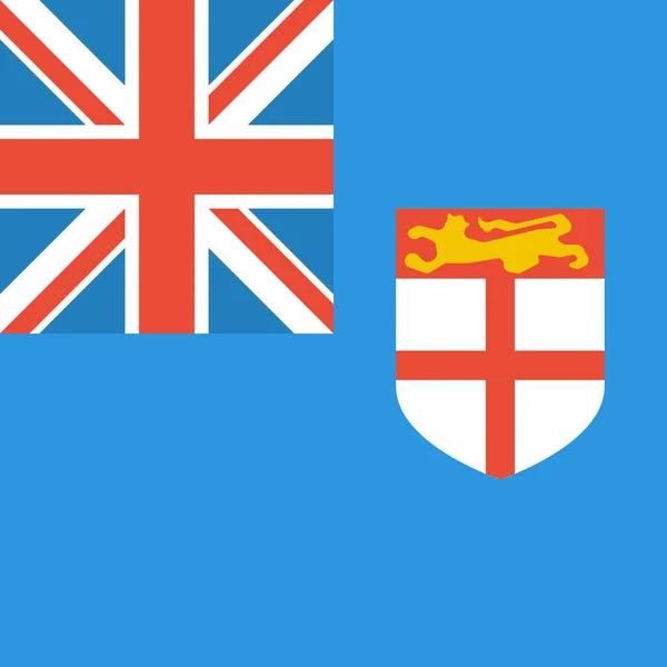 Fidžijská Vlajka Světová Vlajka Koncepce Pozadí — Stockový vektor
