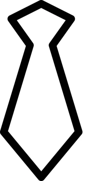 Krawattensymbol Isoliert Auf Weißem Hintergrund Vektorillustration — Stockvektor