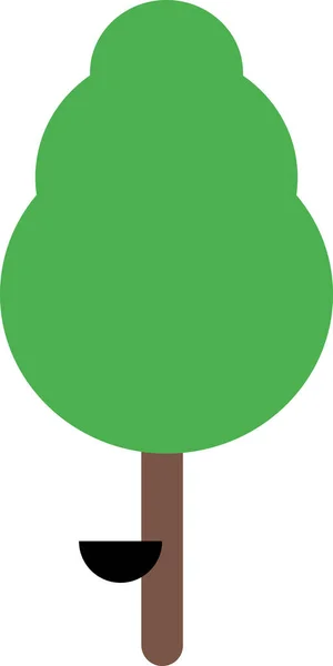 Natur Träd Vektor Illustration Bakgrund — Stock vektor