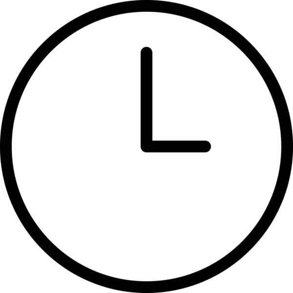 Clock Time Schedule Vector Illustration — Stock Vector