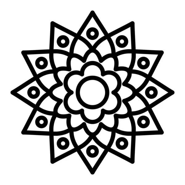 Çiçek mandala vektör çizimi 