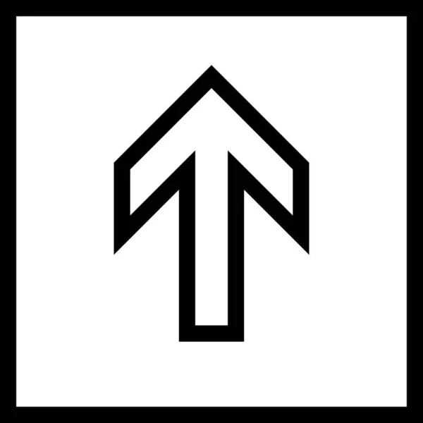 白い背景に孤立した方向矢印ベクトルイラスト — ストックベクタ