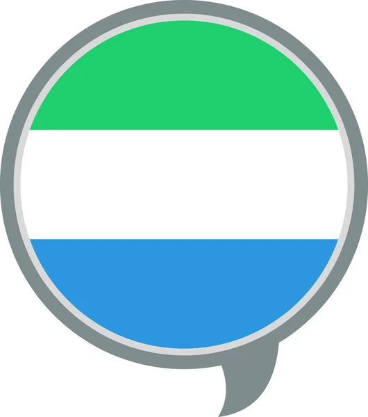 Sierra Leone Eenvoudig Stijlvol Ontwerp — Stockvector