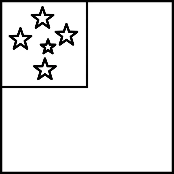 Flagge Von Samoa Vektor Illustration — Stockvektor