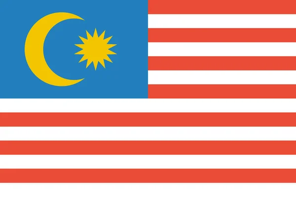 Bendera Malaysia Latar Belakang Konsep Bendera Dunia - Stok Vektor