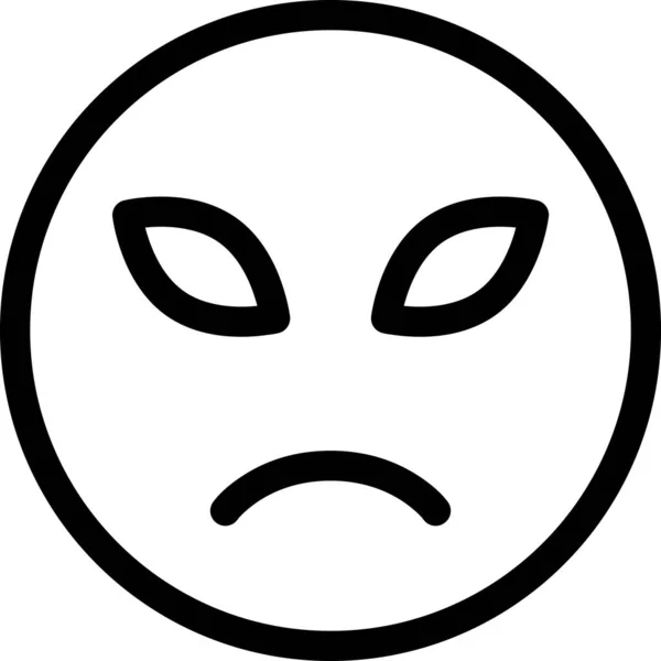Modern Graphic Vector Illustration Mascot Emotion Sad Icon — Stock Vector
