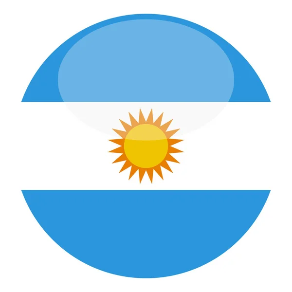 Icono Bandera Argentina Ilustración Vectorial — Archivo Imágenes Vectoriales