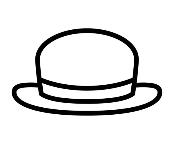 Elegante Sombrero Vector Ilustración — Vector de stock