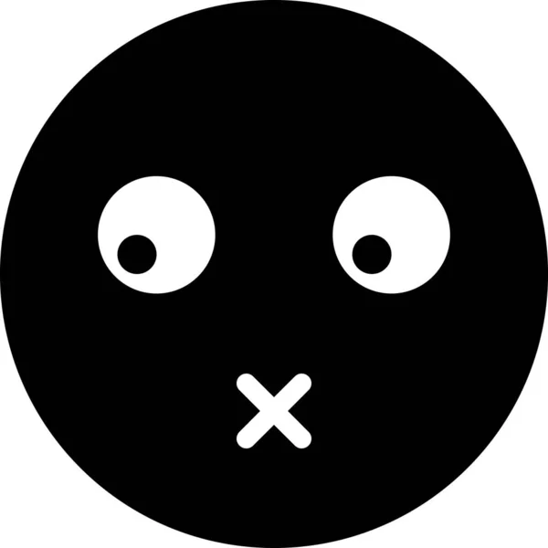 Expresión Cara Emoticono Vector Ilustración — Archivo Imágenes Vectoriales