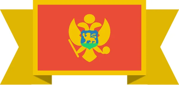 Flagge Von Montenegro Darstellung Des Weltflaggenvektors — Stockvektor