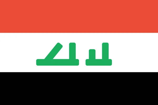 Vlag Van Irak Achtergrond Van Het Concept Van Wereldvlag — Stockvector